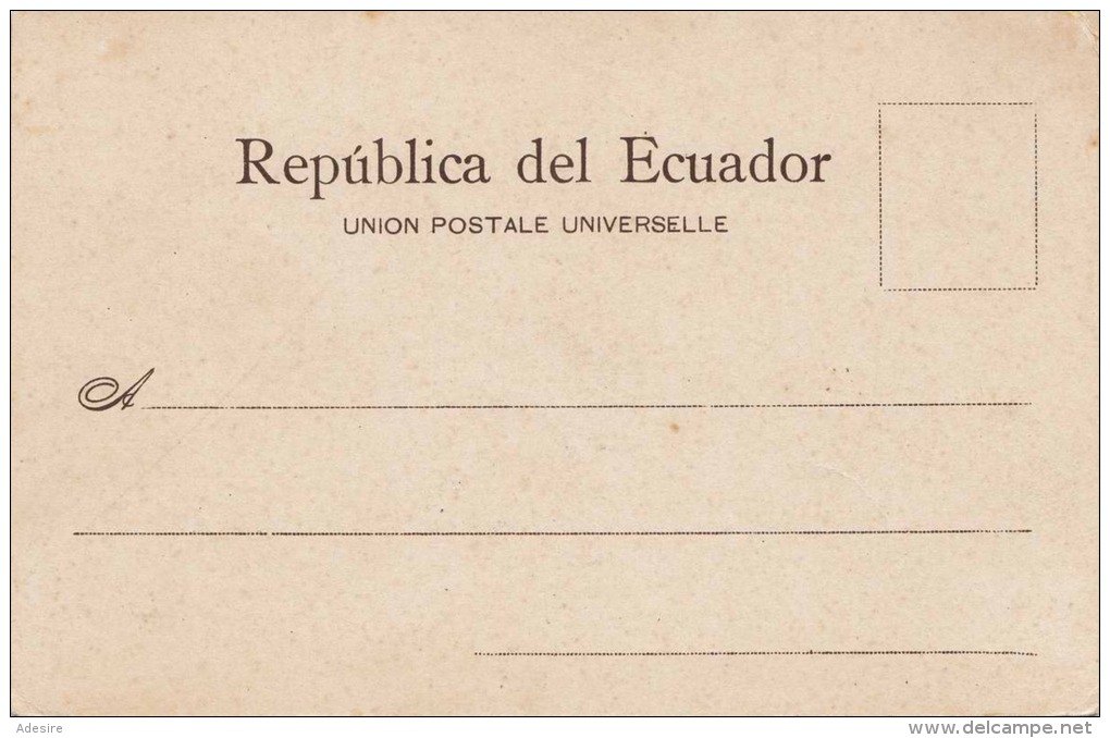 RRR! ECUADOR - GUAYAQUIL - Capitania Del Puerto, Orig.Karte 1930?, Verlag Janer è Hijo - Guayaq - Ecuador