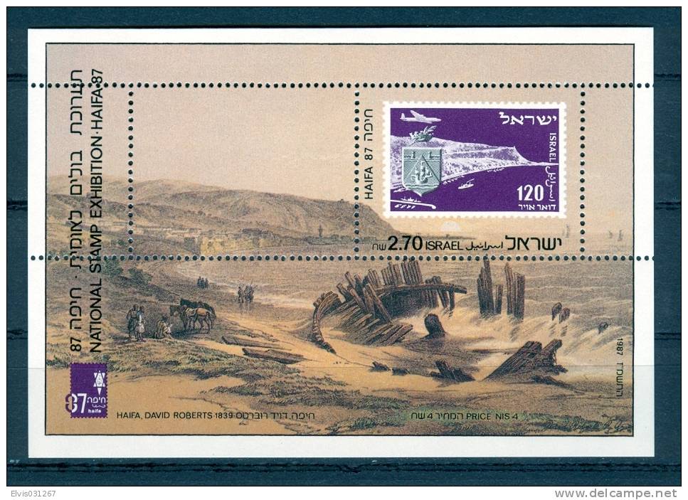 Israel - 1987, Michel/Philex No. : BLOCK 34, - MNH - *** - SHEET / BLOK - Blocks & Sheetlets