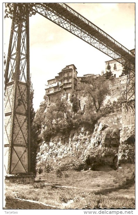 POSTAL DE CUENCA DEL PUENTE DE SAN PABLO Y CASAS COLGANTES (EDICIONES GARCIA GARRABELLA) - Cuenca