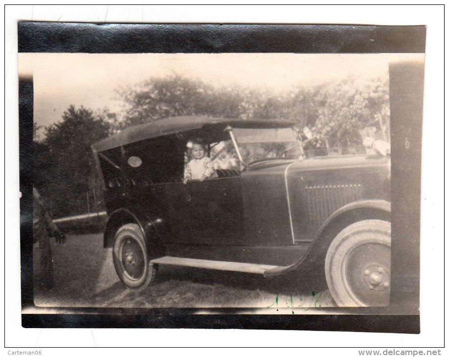 Automobile - Photo Originale - Voiture De 1928 à Identifier - Format 9.3 X 6.8.cm - Automobile