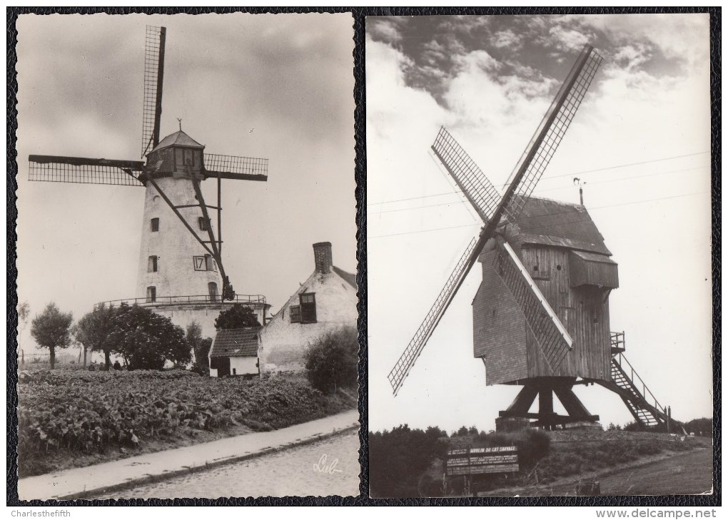 2 X CPM ELLEZELLES VIEUX MOULIN- Assez Rare - Molen - Ellezelles