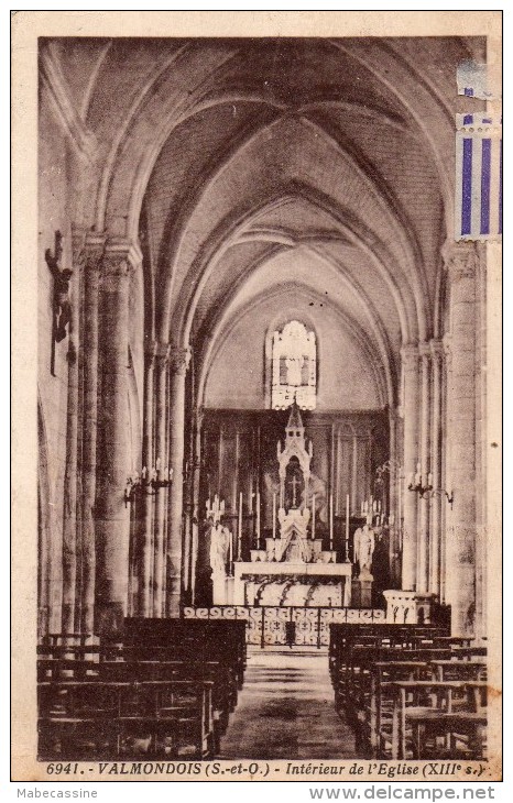 95 Valmondois Interieur De L'Eglise - Valmondois