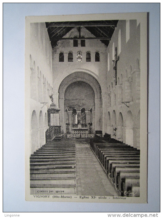 VIGNORY Eglise XIe Siècle Interieur - Vignory