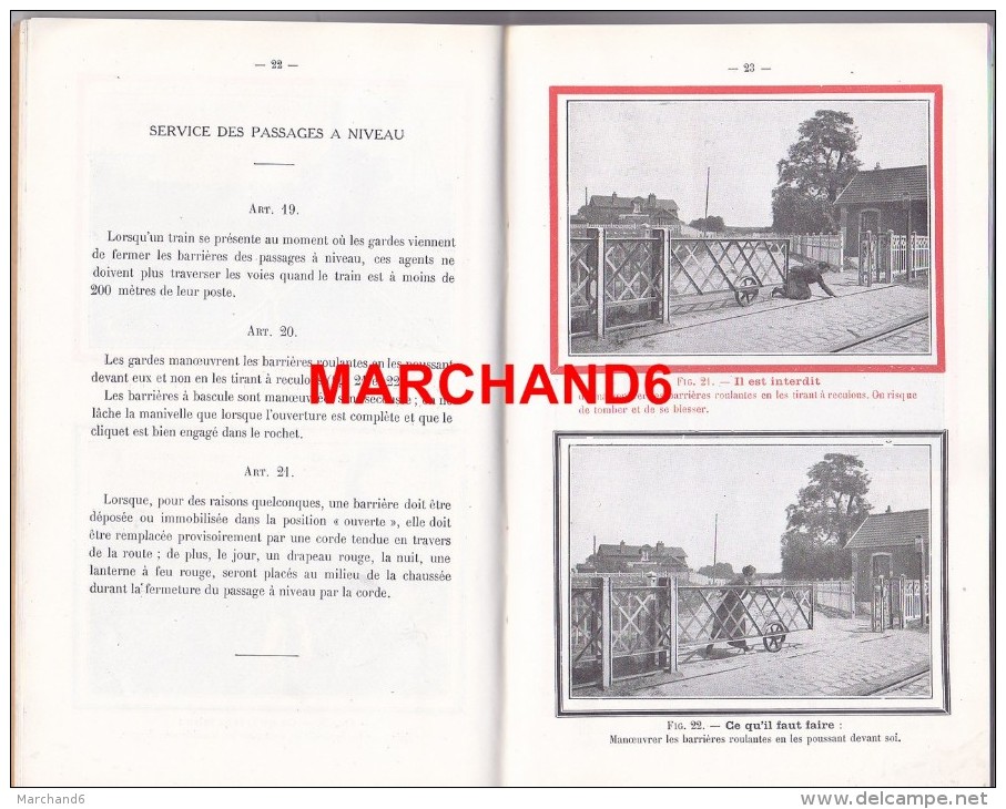 chemin de fer du nord instruction générale exploitation et travaux et surveillance nombreux illustrations de trains scan