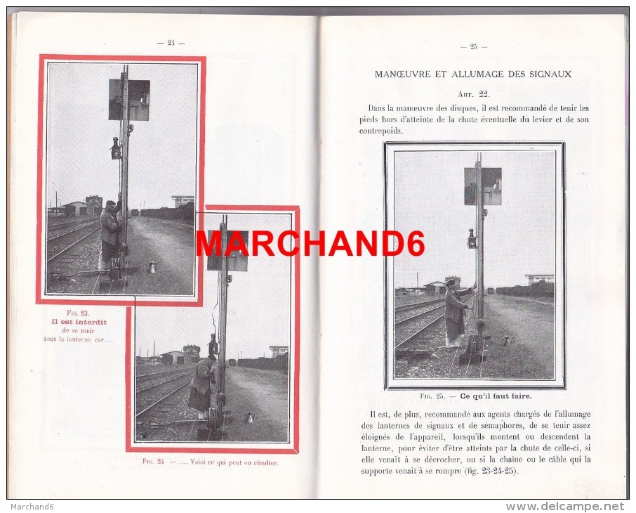 chemin de fer du nord instruction générale exploitation et travaux et surveillance nombreux illustrations de trains scan