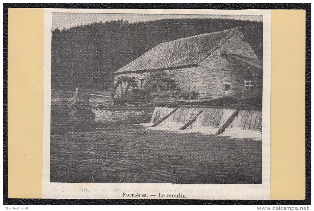 Extrait De Journal - FORRIERES LE MOULIN - Nassogne