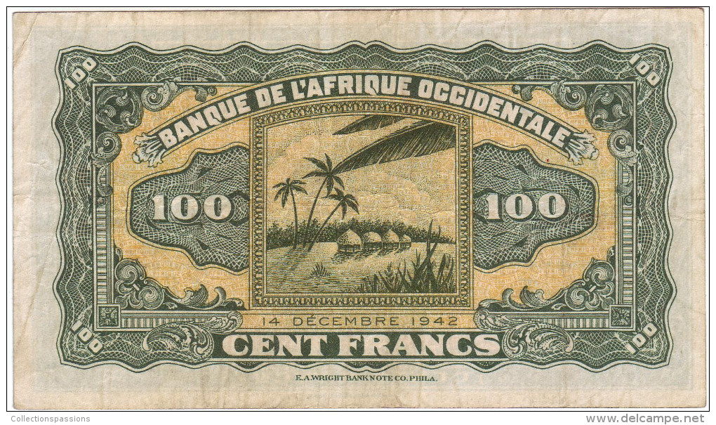 BANQUE DE L' AFRIQUE OCCIDENTALE - 100 Francs - - Sonstige – Afrika