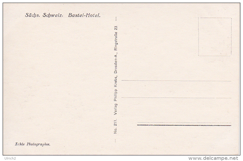 AK Sächsische Schweiz - Bastei-Hotel (4251) - Bastei (sächs. Schweiz)