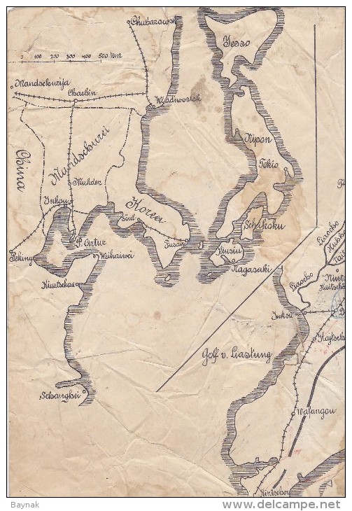 MAPS  --  RUSSISCH   -  JAPANISCHER KRIEG 1904 - 05  --  BATTLE OF LIAOYANG  --  OYAMA IWAO, A. KUROPATKIN - Other & Unclassified