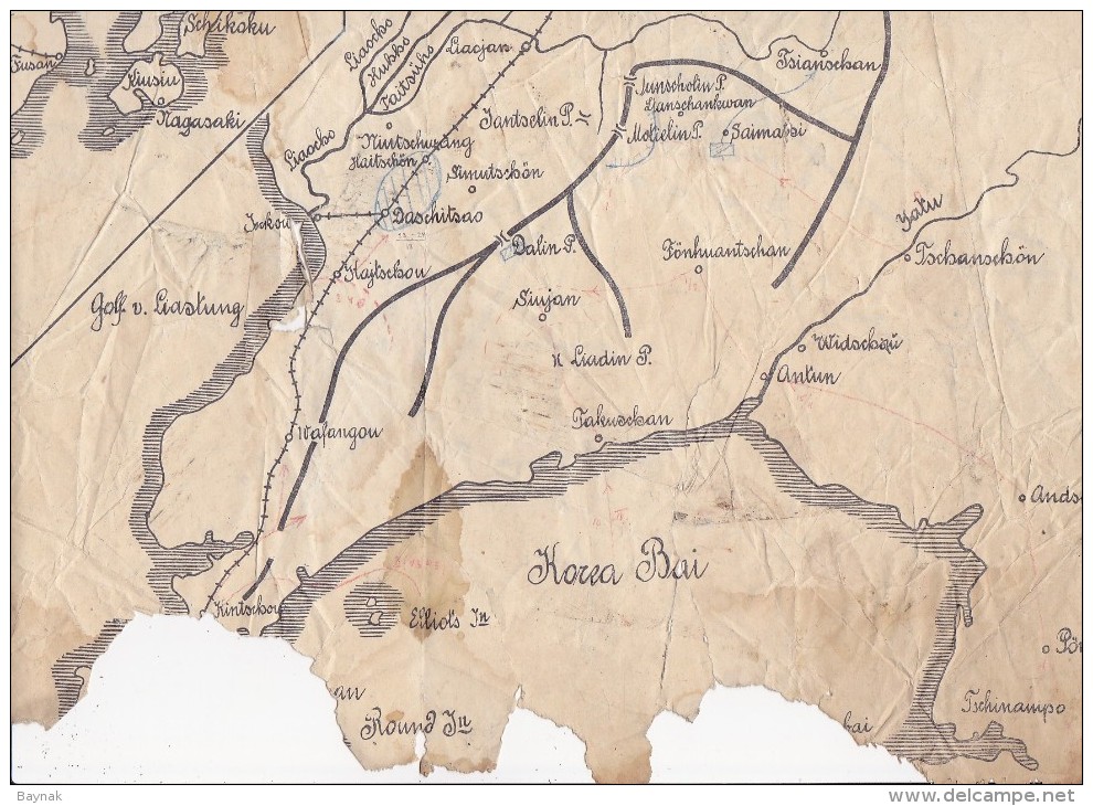 MAPS  --  RUSSISCH   -  JAPANISCHER KRIEG 1904 - 05  --  BATTLE OF LIAOYANG  --  OYAMA IWAO, A. KUROPATKIN - Other & Unclassified