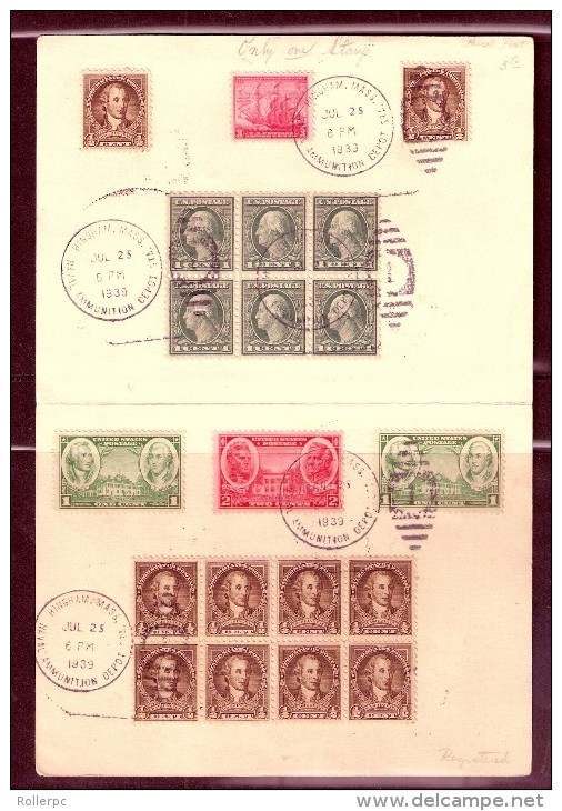 010502  SC 424, 704, 736, 785 & 786 MILITARY WAR HINGHAM, MASS. // NAVAL AMMUNITION DEPOT STA.1903-61 - Cartes Souvenir