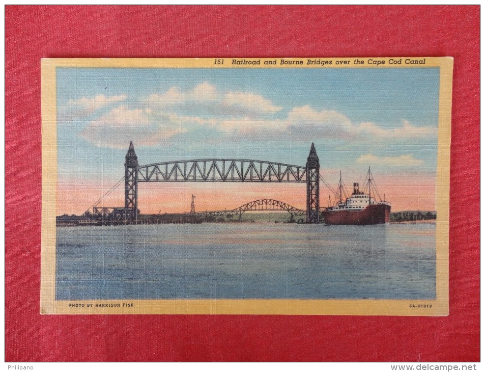 - Massachusetts > Cape Cod   Railroad & Bourne Bridges   Not Mailed    Ref 1319 - Cape Cod