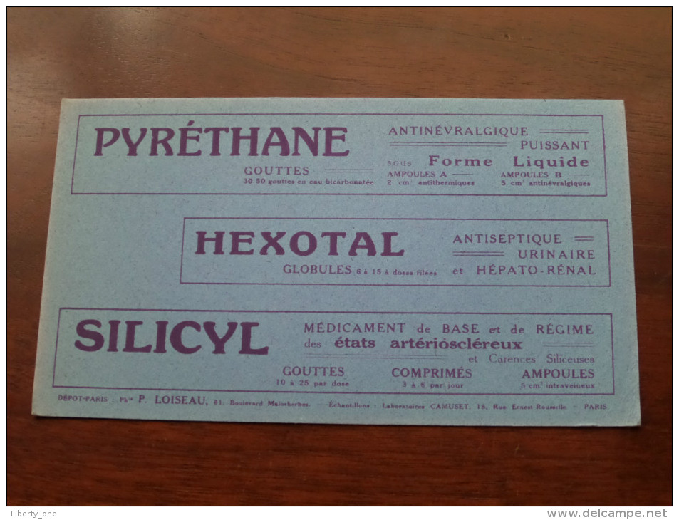 PYRETHANE - HEXOTAL - SILICYL ( Loiseau Paris - Details Zie Foto ) ! - Produits Pharmaceutiques