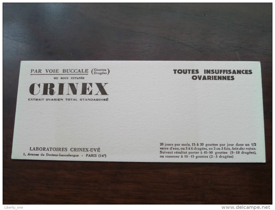CRINEX ( Lab. Crinex-Uvé Paris - Details Zie Foto ) ! - Drogerie & Apotheke