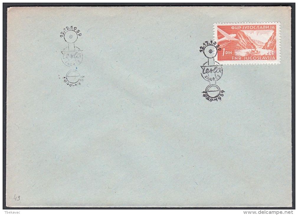 Yugoslavia 1959, Cover W./ Special Postmark "Tesla Zagreb", Ref.bbzg - Cartas & Documentos