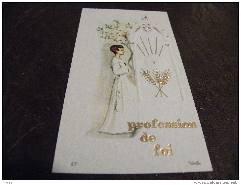 A136.IMAGE PIEUSE.CANIVET.COMMUNION. .Profession De Foi... Eglise Saint-Martin De Bonneuil/Mar Ne...20 MAI 1972 - Images Religieuses