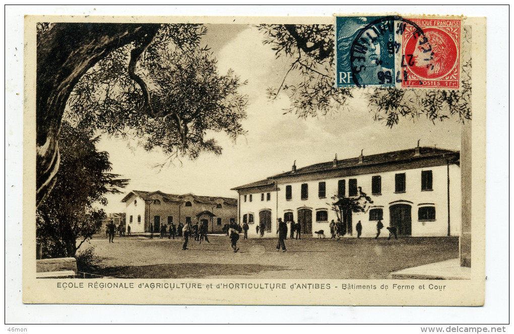 06.Antibes.Ecole Régionale D'agriculture Et D'horticulture.Batiments De Ferme Et Cour. - Otros & Sin Clasificación