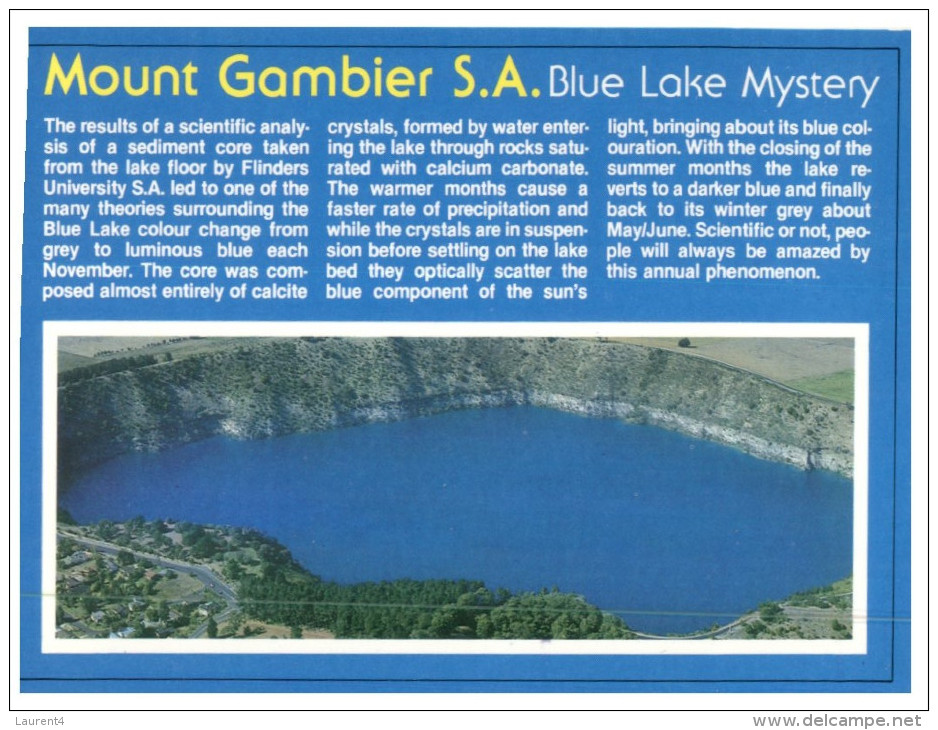 (886) Australia - SA - Mt Gambier BLue Lake - Mt.Gambier