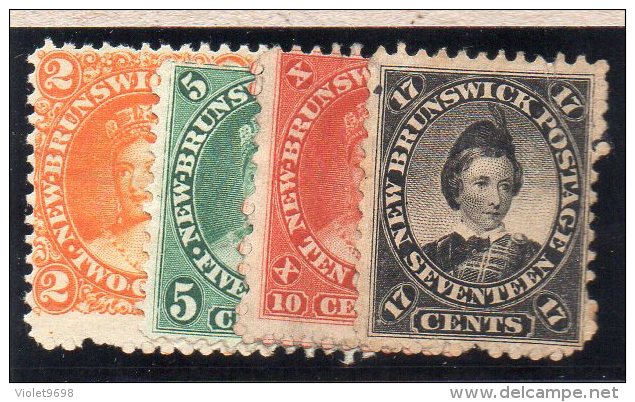 Nouveau BRUNSWICK : TP N° 5 à 7+9 (*) - Unused Stamps