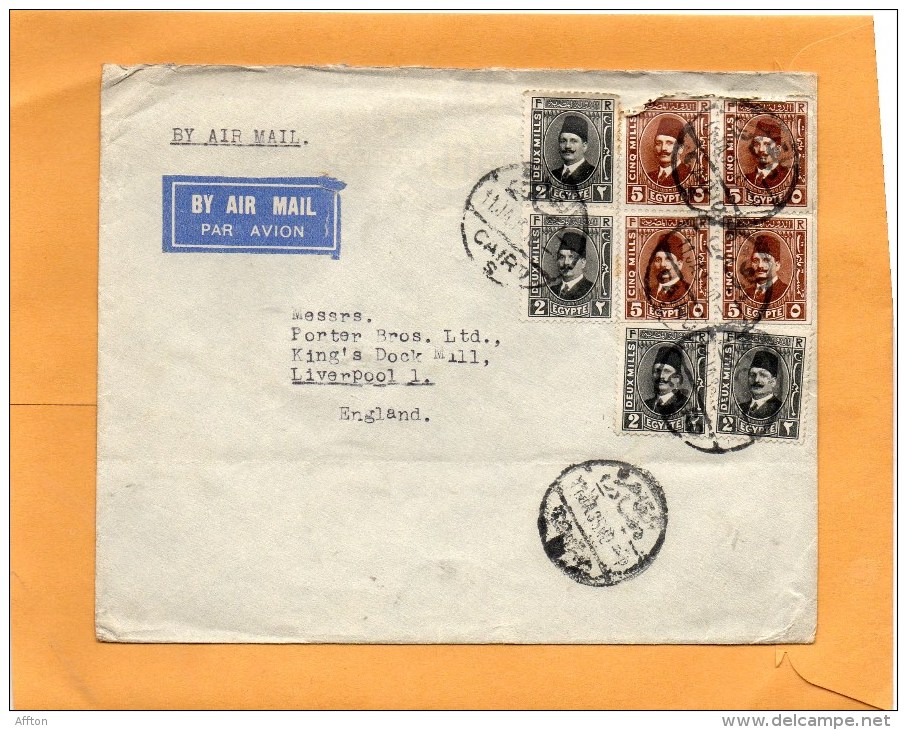 Egypt Old Cover Mailed To UK - Lettres & Documents