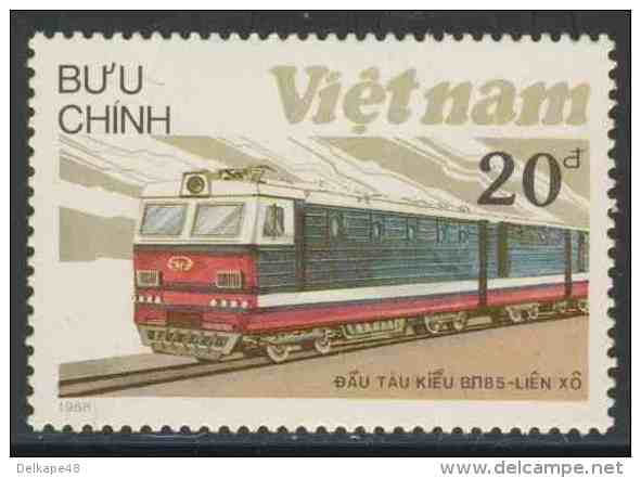 Vietnam 1988 Mi 1967 ** Class VL85 Diesel Locomotive, Russia / Lokomotiven - Treinen