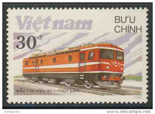 Vietnam 1988 Mi 1971 ** Class RC 1 Electric Locomotive, Sweden / Lokomotiven - Treinen