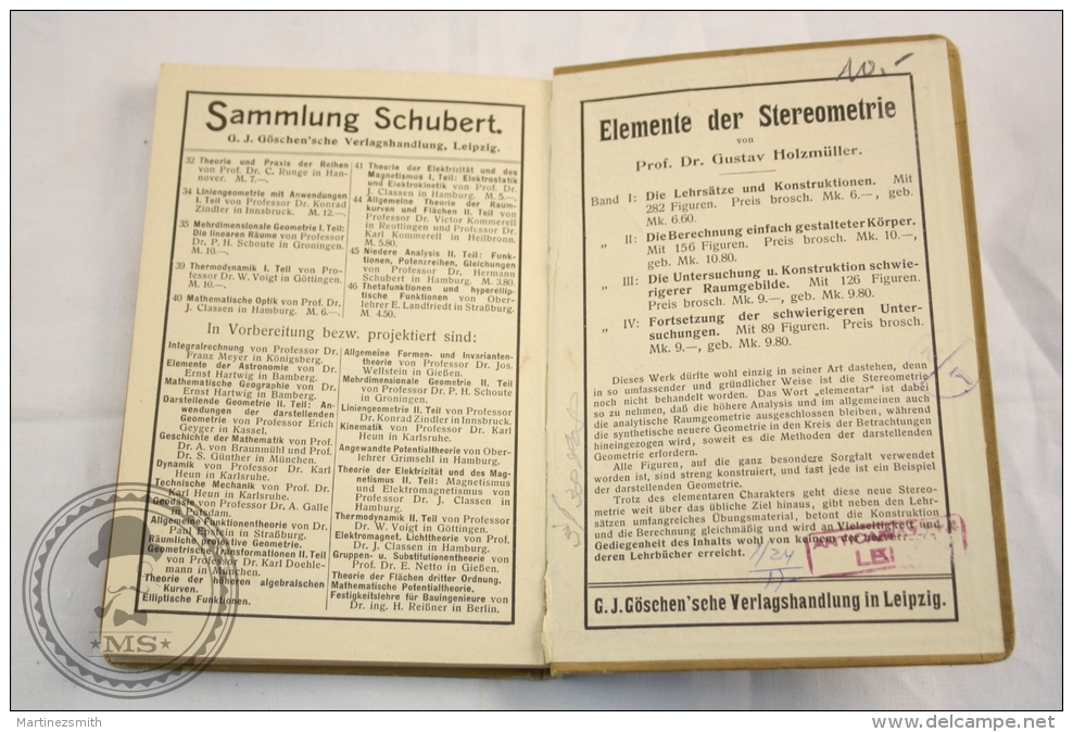 1904 German Book: Portugiesische LLiteraturgeschichte/ Portuguese Literature, History By Sammlung Göschen - Otros & Sin Clasificación