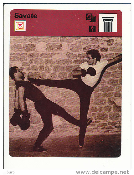 Fiche Illustrée Sport / Savate  // IM 01-FICH-SPORT - Sports