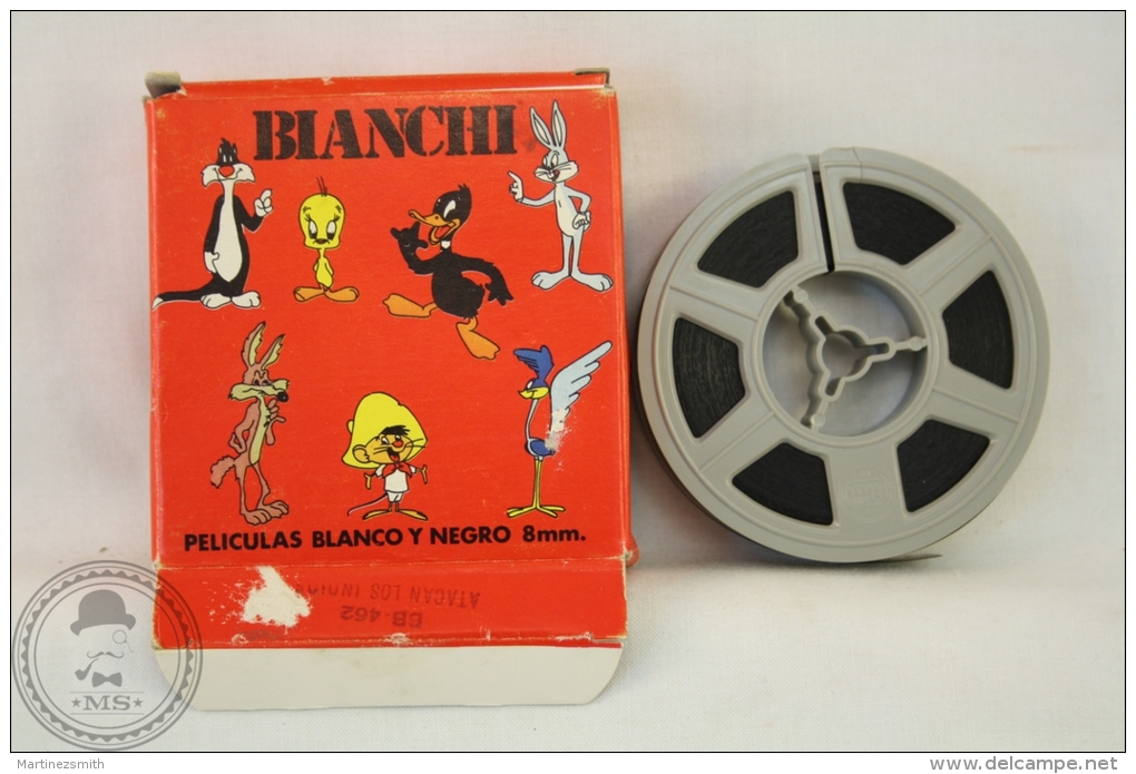 Super Black & White Cartoon Movie 8 Mm - Bianchi: Atacan Los Indios ( The Attack Of The Indians) Looney Tunes - Span - Otros