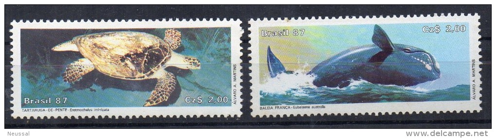 Serie Nº 1835/6   Brasil - Baleines