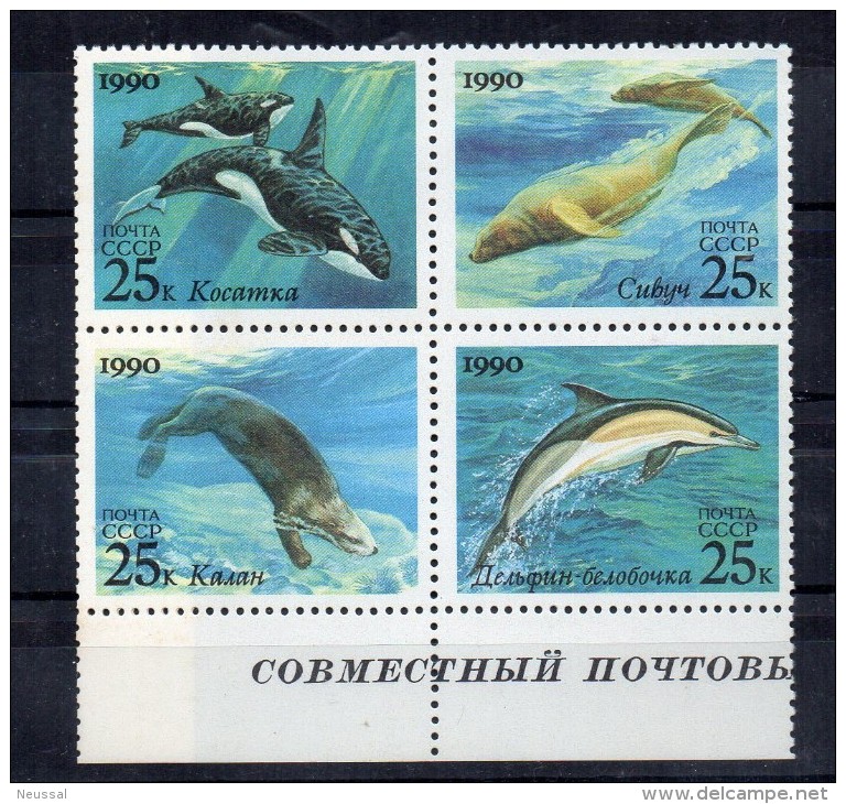 Serie Nº 5791/4 Rusia - Baleines