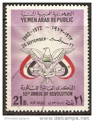 Yemen - 1972 Revolution 10th Anniversary 21b VFU   SG 518  Sc C40 - Yemen