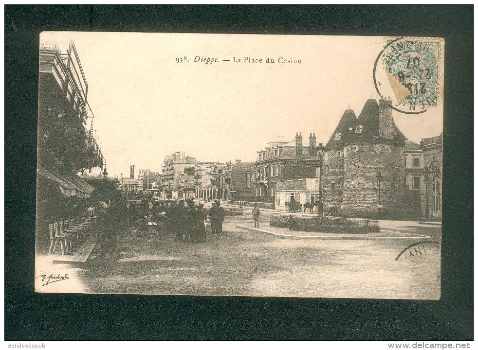 Dieppe (76) - Place Du Marché ( Animée Marchand 938) - Dieppe