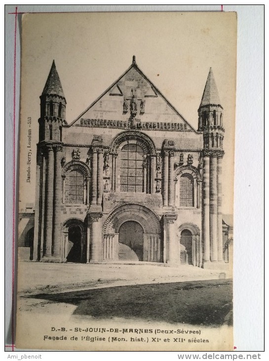 St JOUIN DE MARNES, Façade De L´Eglise - Saint Jouin De Marnes