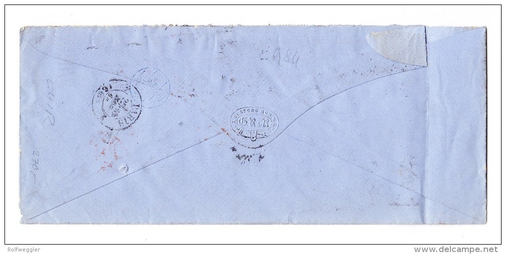 Brief Von London Nach Paris 18.11.1866 Mit 6 X 2 Pence Und 2 X 3Pence Frankiert - Covers & Documents