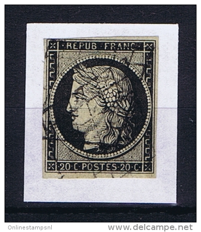France: 1849 Yv 3a Obl/used. - 1849-1850 Cérès