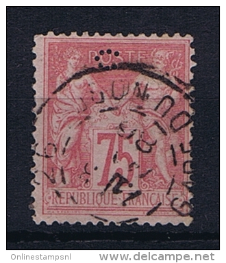 France: 1876 Yv 81 Obl/used. Avec Un Petit Perforation : C - 1876-1898 Sage (Tipo II)