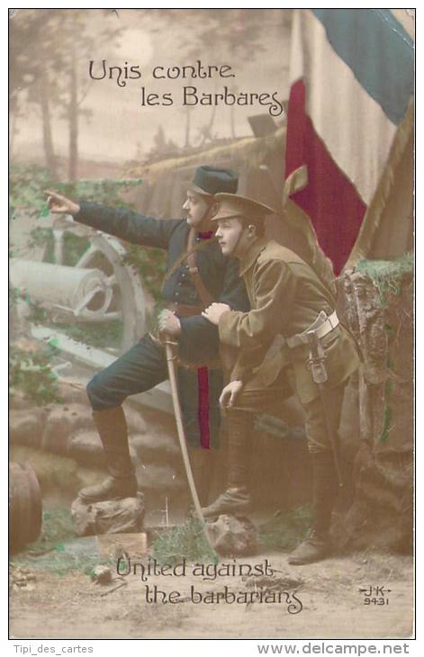 WW1 - Unis Contre Les Barbares (patriotique) - Guerre 1914-18