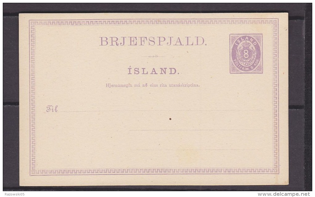 ISLANDE. ISLAND. EP. ENTIER POSTAL. - Interi Postali