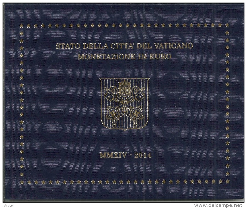 VATICANO 2014 PAPA FRANCISCOCOIN SERIE COMPLETA EUROS EN ESTUCHE ORIGINAL - Vatican