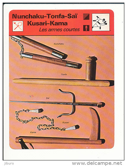 Fiche Illustrée Sport / Nunchaku-Tonfa-Saï Kusari-Kama // IM 01-FICH-SPORT - Sport