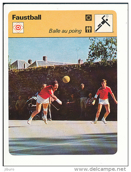 Fiche Illustrée Sport / Faustball  // IM 01-FICH-SPORT - Sport