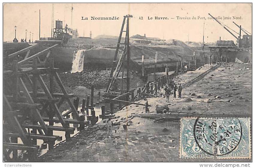 Le Havre   76    Travaux Du Port. Nouvelle Jetée - Ohne Zuordnung