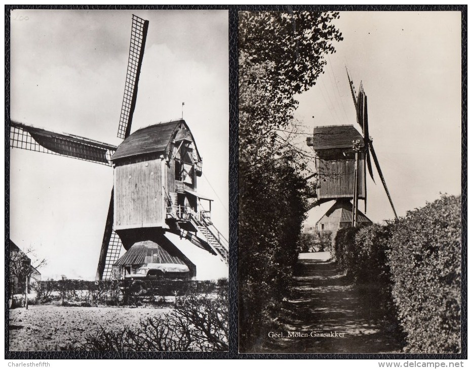 2 X GHEEL - GEEL -- MOLEN GANSAKKER - Geel