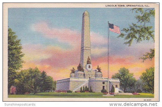 Lincoln Tomb Springfield Illinois 1947 - Springfield – Illinois