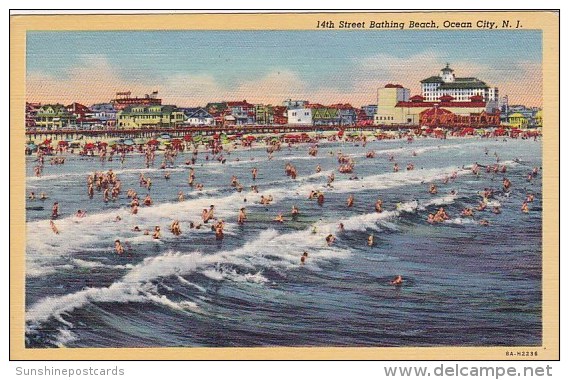 14th Street Bathing Beach Ocean City New Jersey 1947 - Albuquerque