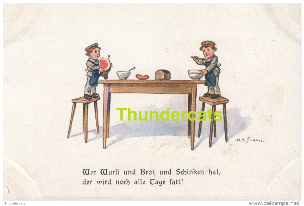 CPA ILLUSTRATEUR ENFANTS ** AD. HOFFMANN ** ARTIST SIGNED CHILDREN CARD **  SWSB 4987 - Hoffmann, Ad.