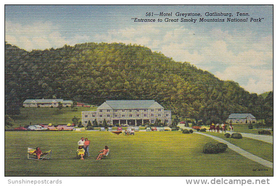 Tennessee Gatlinburg Hotel Greystone Curteich - Smokey Mountains