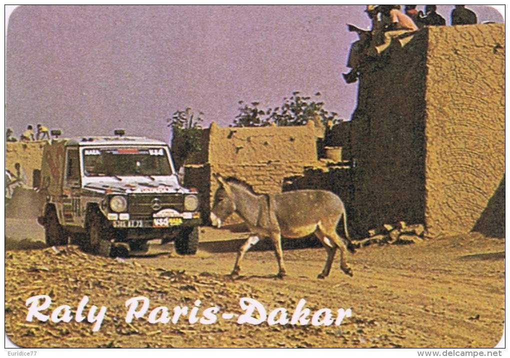 Rally Paris-Dakar - Small Pocket Calendar - Year 1986 - Tamaño Pequeño : 1981-90