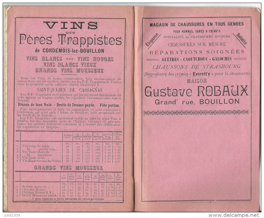 BOUILLON ..-- Guide Illustré . Par Ad. LE ROY .  1907 . 77 Pages . Nombreuses Photos . - Bouillon